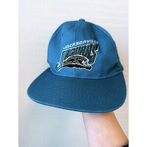 Vintage Starter Jacksonville Jaguars Snapback Hat Teal NFL “Banned Logo”90s